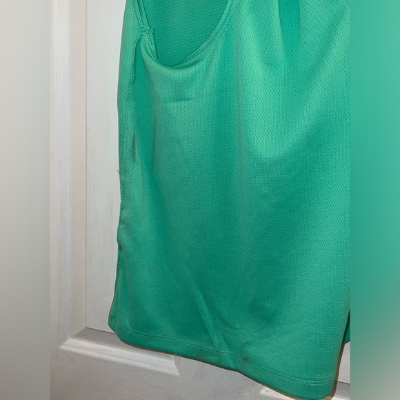 Size small green activewear athletic racerback breathable mesh tank top - Picture 5 of 7